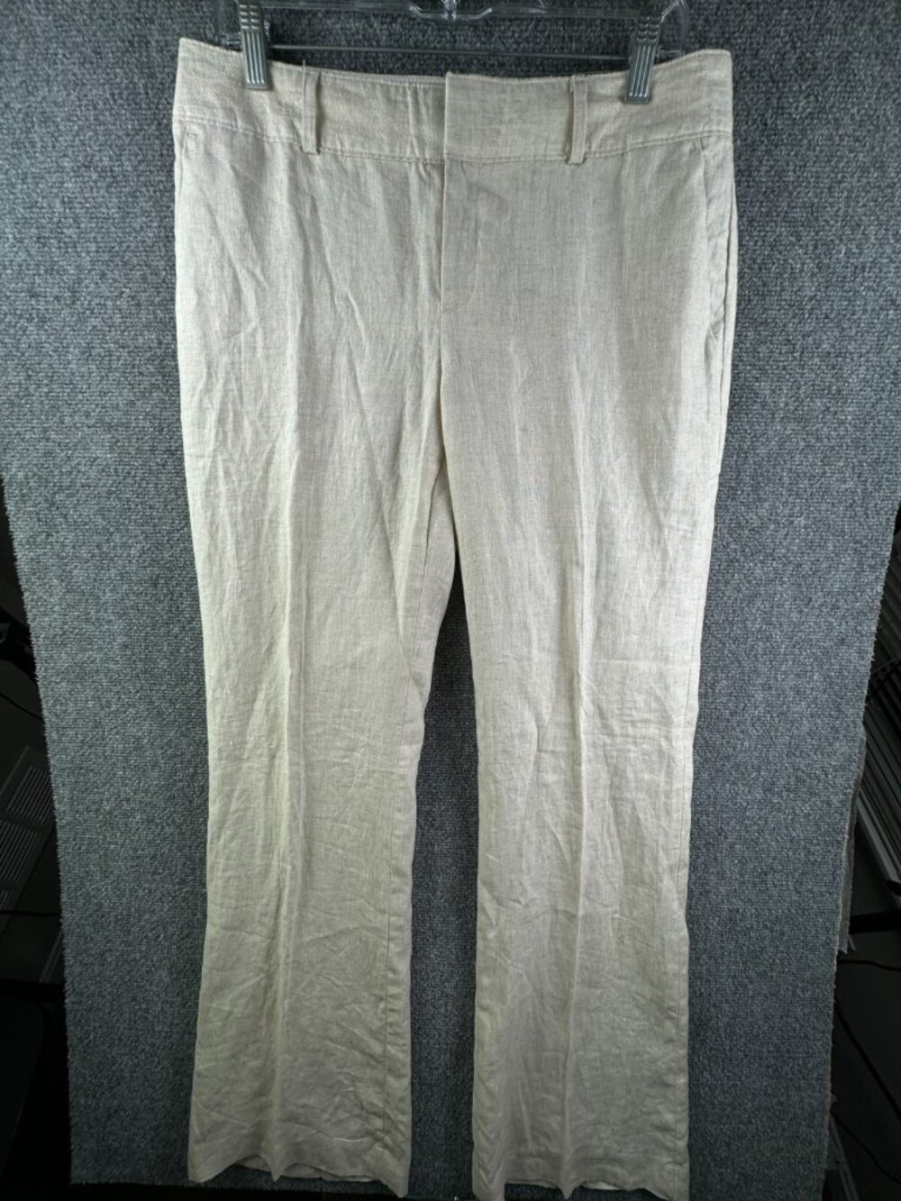 NWT Banana Republic Linen Pants Women Martin Fit Size 10 Ladies 34x33 Woven